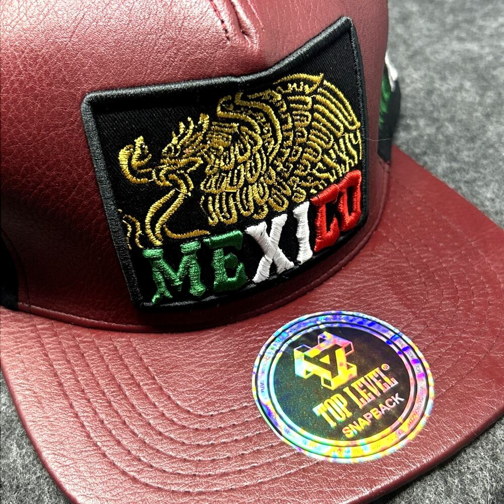 MEXICO Snapback Cap Hat Mexican Eagle Aguila Flag 100% Cotton Adult Top Level